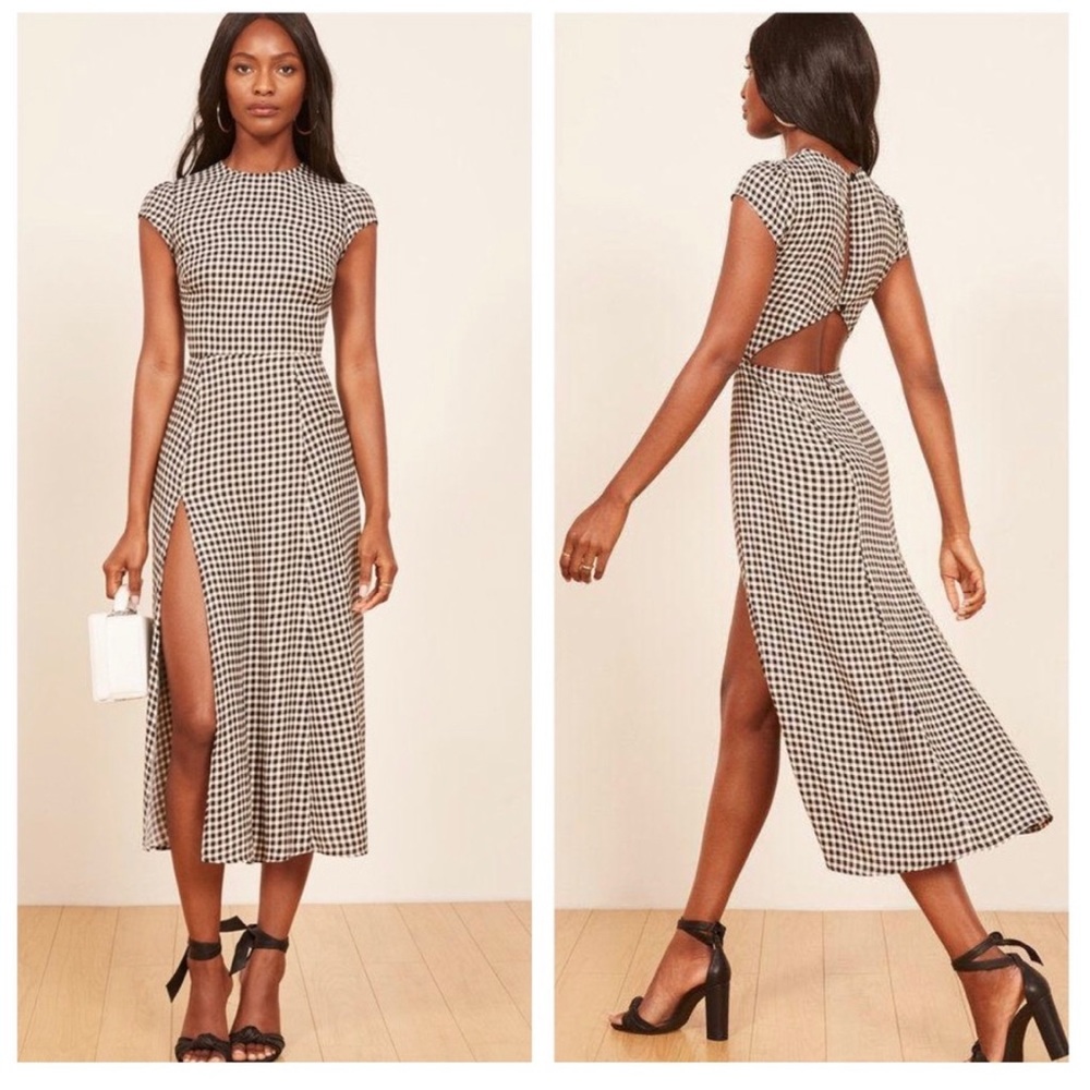 Reformation Gavin Dress in gingham